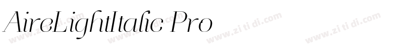 AireLightItalic Pro字体转换